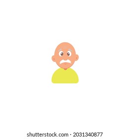 Grandfather with a yellow shirt