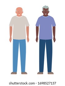 Grandfathers design, Elder old person grandparents family senior and people theme Vector illustration
