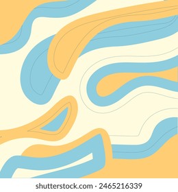 Grandis yellow flow line background