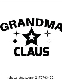 Grandma Claus T-shirt, Vector File