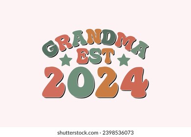 Grandma Est 2024 EPS T-shirt Design