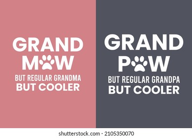 Grandma and grandpa matching t shirt design