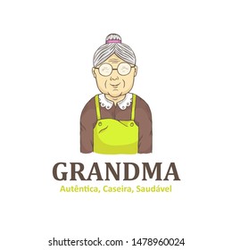 Grandma hand drawn logo design