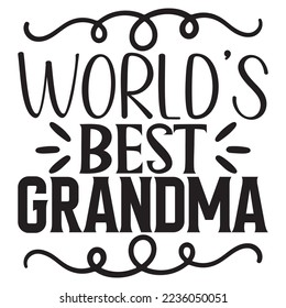 Grandma SVG Design Vector File.