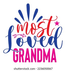 Grandma SVG Design Vector File.