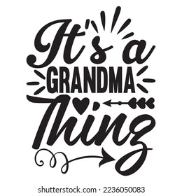 Grandma SVG Design Vector File.