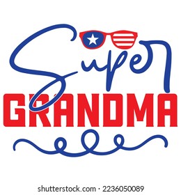 Grandma SVG Design Vector File.