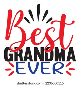 Grandma SVG Design Vector File.