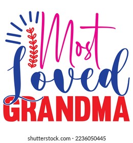 Grandma SVG Design Vector File.