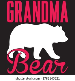 grandma t shirt design. you can download vector file
