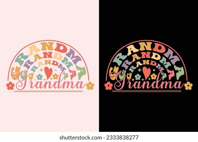 Grandma T-Shirt, Gift for Grandma EPS Design