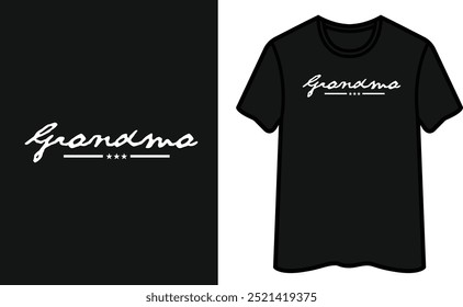 Grandma Typography Quote T-Shirt Design