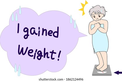Grandma who gains weight and is shocked

