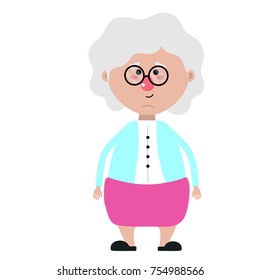 Grandmother Cartoon Design Stock Vector (Royalty Free) 754988566 ...