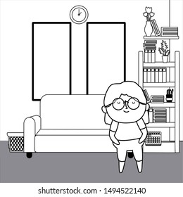 Grandmother cartoon vector design vector illustration