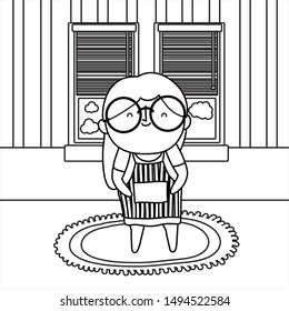 Grandmother cartoon vector design vector illustration