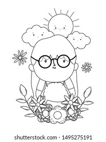Grandmother cartoon vector design vector illustration