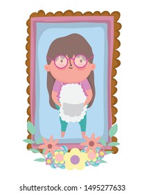Grandmother cartoon vector design vector illustration