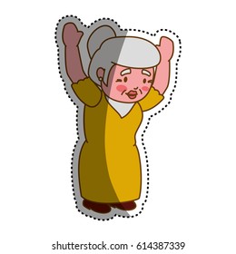 grandmother elder cartoon