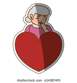 grandmother elder cartoon