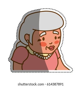grandmother elder cartoon