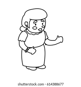 grandmother elder cartoon
