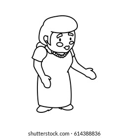 grandmother elder cartoon