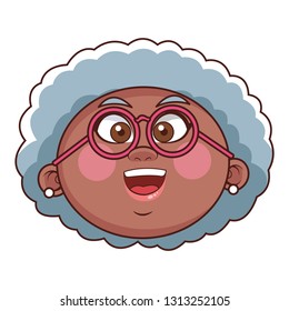 grandmother elder glasses head