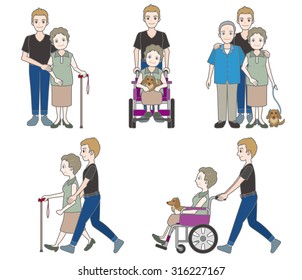 Grandmother and family