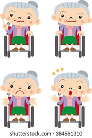 Grandmother of wheelchair