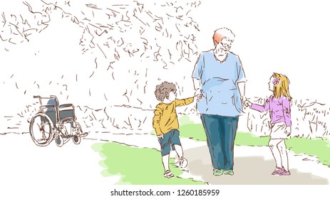 Grandmother who beat osteoclasis
problem sharing time with her grandchildren - Redbull style