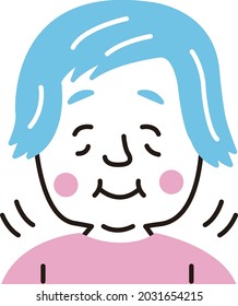 Grandmother who chews well and eats  svg