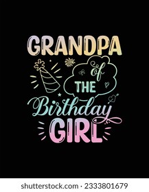 Grandpa of the birthday girl design