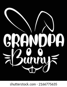GRANDPA BUNNY VECTOR TSHIRT DESIGN