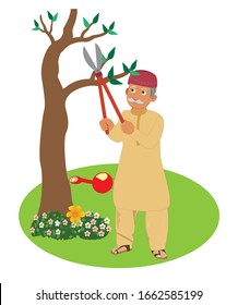 rama de corte del árbol del abuelo