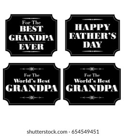 grandpa fathers day black white