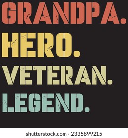 Grandpa Hero Veteran Legend army svg