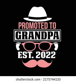 Grandpa typography t shirt design