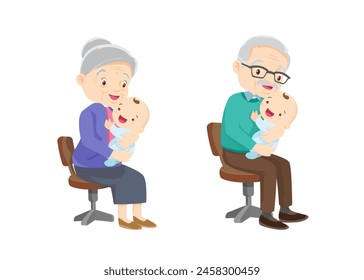 grandparent holding baby in arms