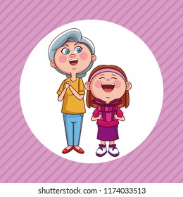Grandparent and kid