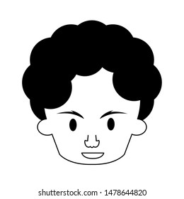 grandparent senior old retirement afro grandmother face cartoon vector illustration graphic design