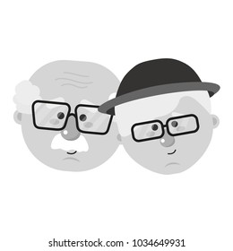 Grandparents cartoon design