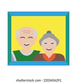Grandparents colored icon. Simple colored element illustration. Grandparents concept symbol design from family set. Can be used for web and mobile