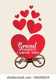grandparents concept design, vector illustration eps10 graphic 