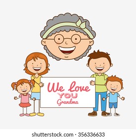 grandparents concept design, vector illustration eps10 graphic 