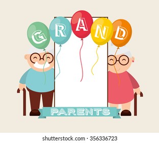 grandparents concept design, vector illustration eps10 graphic 