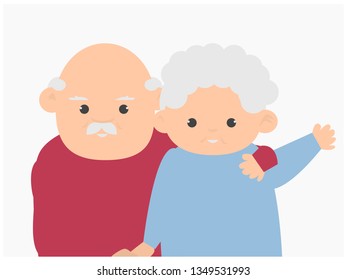 grandparents concept vector