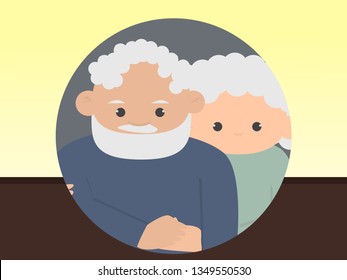 grandparents concept vector