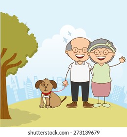 grandparents day design, vector illustration eps10 graphic 