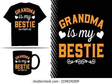 Grandparents day t shirt design quite vector template
